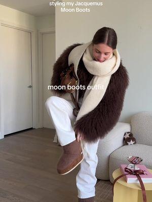 Replying to @Valery B.  Obsessed with these 🫶🏻 Moon boots outfit idea #jacquemusmoonboot #moonbootsoutfit #moonboots #winteroutfitideas #winteroutfits 