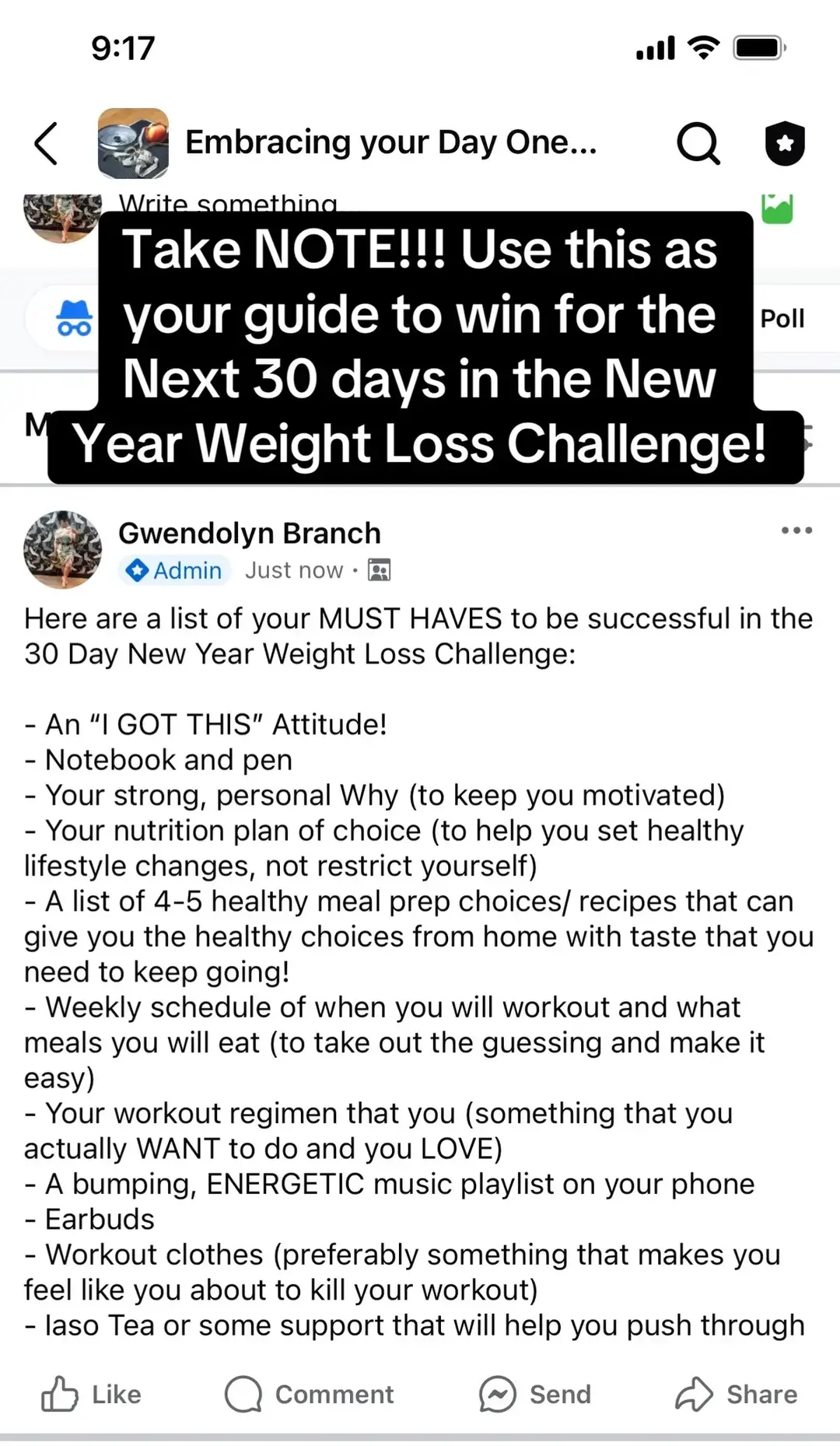 YOU STILL HAVE TIME to Join my 30 Day Near Year Challenge, January 6th through February 4th!!!! DM me to join and follow my Facebook group, “Embrace your Day One Weight Loss Journey” for more details!!!! #weightloss #flattummy #howtoloseweight #healthandwellness #fitness #healthychoices #blackgirltiktok #blackgirlfitness #wlsjourney #weightlossjourney #weightlossmotivation #workoutmotivation #contentcreator #weightlossinfluencer #newyearsresolution #newyearsday #2025goals