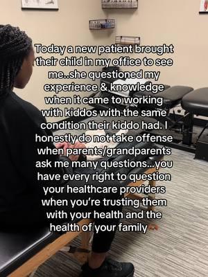 A healthcare provider should never make you feel bad for asking any and all of the questions. I ALWAYS welcome questions at my office! #chiropractor #chiropractic #medicalpractice #houstonchiropractor 