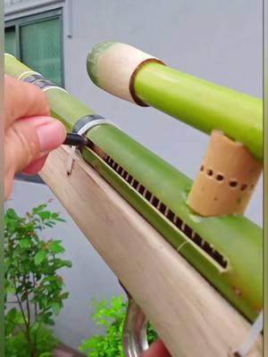 Wow Amazing Bamboo Handmade slingshot very satisfying tools made for it so nice watch till the end#viral #bamboo #foryou #handmade #amazingtalent #tiktokviral 