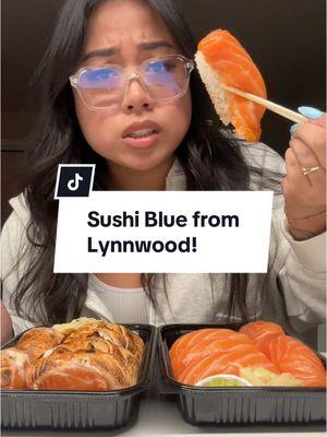 finally tried sushi blue located in lynnwood! wow, talk about great portion sizing and delicious too. 🥹🍣 #foodreview #foodtiktok #lynnwood #lynnwoodwa #sushi #mukbang #teenathach 