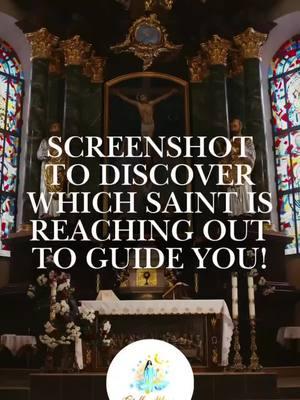 Screenshot to discover which saint is reaching out to guide you!: comment which saint you screenshotted below!⬇️ #catholicsaints #saints #stellamarisreadings #fyp #foryou #foryoupage #viral #inspo #screenshot #saint 