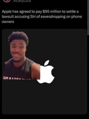 Apple’s Siri is the BIGGETS OP #apple #applelawsuit #siri #fyp #foryou 