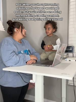 When I asked my toddler what I should do, he said, "Hide and seek!" 🤣🤣🤣 #smallbizlife #smallbizowner #smallbusinesscheck #entrepreneurlife #SmallBusiness 