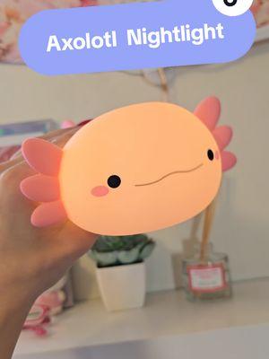 AxolotI squishy LED rechargeable night light ❤️😍 #axolotl #axolotlsoftiktok  #nightlight #rechargeablenightlight  #axolotlnightlight #kidsnightlight #giftidea #axolotlnightlight #ValentinesDay  #giftforkids #valentinesdaygift   #touchlight #siliconelight   #CapCut 