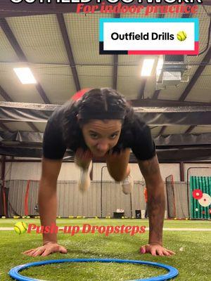 Outfielders! Feeling jipped when you have to go indoors? Here are some outfield drills that you can do with low ceilings or a small space. Work on explosive drop steps at your next softball practice. Mix it up with tennis balls to work on tracking.  #softball #outfield #dropstep #hurdles #speedandagility #baseball #indoorpractice #outfielddrills #speeddrills #speedtraining #footwork #tennisball