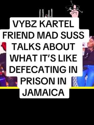 Vybz Kartel friend Mad Suss talk sbout what it’s like defecating in prison in Jamaica. #madsuss #madsus #madsussy #vybzkartel #shawnstorm #kartel #popcaan #freedomstreet #sidem #crissy #scattaburrell #spice #cmr 