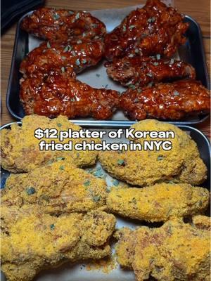 NYC Korean comfort food in the heart of midtown 🇰🇷 $12 doesn’t go very far in NYC, but at this cozy hole in the wall Korean restaurant, you can get a platter of fried chicken for $12 #nycfood #nyceats #nyckoreanfood #koreanfood #koreanfriedchicken #cheapeatsnyc #nyccheapeats #nycrecs #nychiddengems #comfortfood 