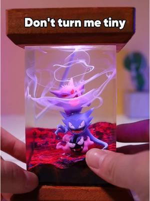 He's officially TINY 🥹 #resinartist #resinart #epoxyresin #resinlamp #epoxylamp #smallbiz #SmallBusiness #smallbusinesssupport #nightlights #giftsforher #giftsforhim #shoppinghandmade #handmadegifts #pokemonfan #pokemonfanart #pokemonart