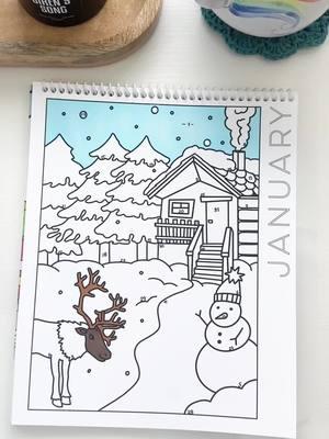 Ready to start the year right? A new calendar means a new chance to get creative! Our Daily Coloring Calendar is here to make 2025 your most colorful year yet. #adultcoloringpage #easycoloringbook #deskcalendar #colorwithme 