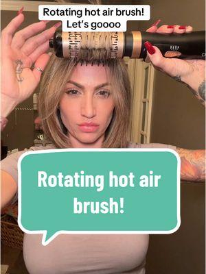 I love this hot air brush!! Literally so easy to get quick volume. Comment below with any questions!comes with 1.5 and 2 inch brushes!  #hotairbrush #thermalbrush #rotatingbrush #roundbrush #blowout #hairtok #hairstyle #tiktokmademebuyit 