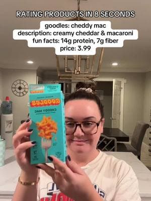 Rating products in 8 seconds. My quick version of a food review! Goodles Cheddy Mac #foodreview #productreview #food #Foodie #foodtiktok #goodles #macncheese #macncheeserecipe #FoodTok #foodies  Goodles Mac n Cheese