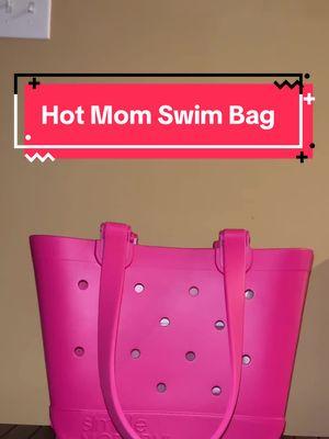 This bag is PERFECT for swimming or a beach trip! I have been loving this for our weekly lessons. #bag #mombag #mombagessentials #swimbag #beach #beachbag #pink #pinkonpink #girlmom 