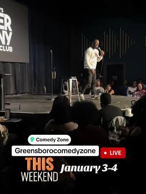 This weekend #mariotory #comedyzonegreensboro  2 Shows  January 3 & 4  Ticket link 👇🏾👇🏾👇🏾 https://thecomedyzone.com/events/101856