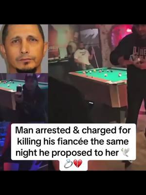 Man arrested & charged for killing his fiancée the same night he proposed to her 🕊️ 💍💔 #marriage #fiancee #ohitssje 