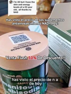 If you bought this product at a medical spa, you would spend hundreds of dollars! This NAD supplement is on sale now while supplies last!Buy the best anti-aging product for NAD+ supplements! This is the secret to youthfulness if you want to be energetic and productive! Recommend this product Brand new anti-aging NAD+, now on sale for $12 in the TikTok store! Limited time offer! #NAD #nad #tiktokmademebuyit #mothersday #diadelasmadres #vitamins #niacinamide #fyp #tiktok #foryou #TikTokShop  #fypシ  