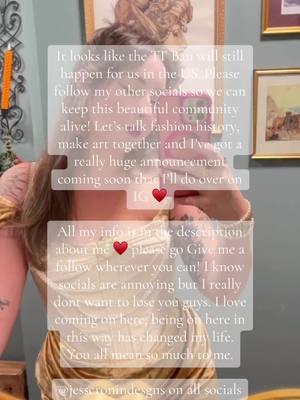 All my info is in the description about me ♥️ please go Give me a follow wherever you can! I know socials are annoying but I really done want to lose you guys. I love coming on here, it’s changed my life. You all mean so much to me. #fashionhistory #costumedesign #costumedesigner #fashiondesigner #fantasydesign #fantasydesigner 