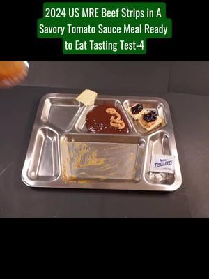 2024 US MRE beef strips in a savory tomato sauce meal ready to eat tasting test #mre #beef #strips #savory #sauce #meal #tasting 