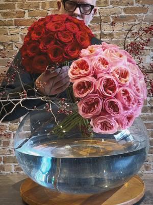 ROSEY• it’s a rose thing…especially if you have an unusually big bowl #floraldesign #rose #vday #share #pink #freshflowers #flowerpower 