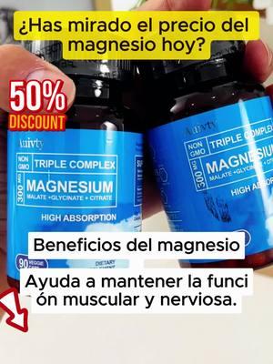 If you suffer from anxiety, muscle aches, lack of sleep, and more, magnesium can help! Have you seen the price of magnesium today? Enjoy a limited time discount, 50% off, limited time offer!! ! #tiktok #Magnesium #MagnesiumElement #nutritional #health #nutritionalsupplement #nutritionalsupplement #TikTokShop #foryou #tk #fyp #Health #HealthTips #EveryDay #MagnesiumCapsule 