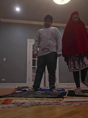 proud moment is when ur child leads u in salah #couple #muslimtiktok #alhumdulilah #hijab #hijab #fypシ #parentsoftiktok #salah #alhumdulillah #namaz #prayers #prayers 