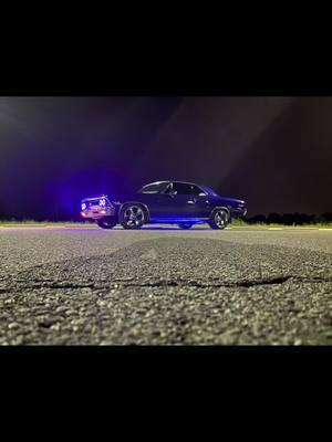 Blurple in the night.  . . . #carscene #cartok #tiktokcars #classic #chevy #chevelle #Lifestyle #blurple66chevelle #musclecar #car 