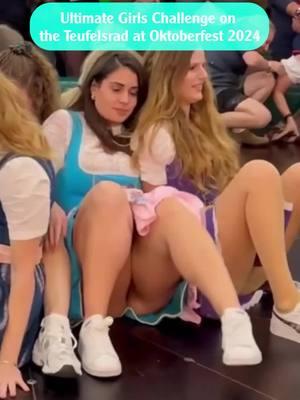 Ultimate Girls Challenge on the Teufelsrad at Oktoberfest 2024 #teufelsradgirl #game #viralvideo #girls #GamerGirl #funnyvideo #fyp