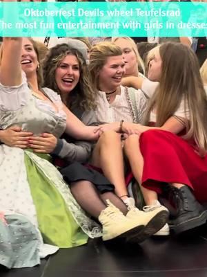 Oktoberfest Devils wheel Teufelsrad The most fun entertainment with girls in dresses #teufelsradgirl #game #viralvideo #girls #GamerGirl #funnyvideo #fyp