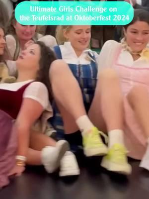 Ultimate Girls Challenge on the Teufelsrad at Oktoberfest 2024 #teufelsradgirl #game #viralvideo #girls #GamerGirl #funnyvideo #fyp