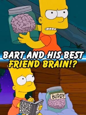 BART AND HIS BEST FRIEND BRAIN?! #homer #bart #simpsons #thesimpsons 