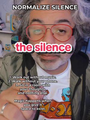 “Normalize Silence—it isn’t boring—it’s powerful. You don’t need constant noise or a dopamine rush to feel alive. Sometimes, the real magic happens when you just be. ✨ #StillnessIsStrength #MindfulMoments #silence #dopamine #dopaminedetox 