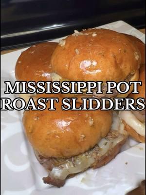 These Mississippi Pot Roast Sliders are about to steal the show! 😍🔥 Tender, juicy, and packed with flavor your new go-to slider recipe! Don’t forget to save and try this for your next meal! 🍔💥 #MississippiPotRoast #Sliders #FoodTikTok #QuickMeals #ComfortFood #Yum #EasyRecipe #Foodie #SliderGoals #RecipeTikTok #DinnerInspo #TikTokFood