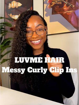 LUVME Messy Curly Clip Ins in 20 inches! The curl pattern is so cute 😊 #clipins #luvme #curlyclipins #clipinhairextensions #blackgirltiktok #leaveout #hairinspo #curlyhairtutorial #clipinsforblackgirls 