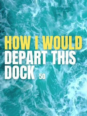 How I would DEPART this DOCK 50: If you need to gain confidence docking to keep everyone safe on your boat 🛥️, DM us for more info on private boating instruction 👨🏼‍✈️ #howtoboating #howto #boating #boat #yacht #docking #dock #depart #captain #marina #small #yachting 