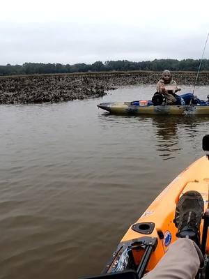 Lots of spots! #fishtok #fishing #beaufortsc #kayakfishing #redfish 