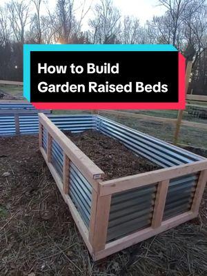 How to Build Garden Raised Beds.  Step by step full material list  #howto #doityourself #starttofinish #timelapse #gardenproject #gardentip #gardenidea #gardenhack #garden #raisedbed #gardentok #homesteading #farmlife #farm #farmersteve727 #foryou #setup #stepbystep #save 