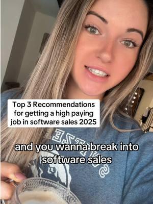 Breaking into A high-paying full time job for 2024 in Software Sales…here’s how to do it. My top three recommendations for landing a new job in tech sales / software sales in 2025 #sales #softwaresales #salesjobs #newjob #sidehustle #highincomeskills 