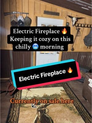 Electric Fireplace doing its job this morning #electricfireplace #tiktokmademebuyit #tiktokmarketplace #TikTokShop #electricheater 