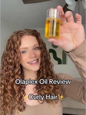 The smell is 10/10 🤌🏻✨ #curlyhair #redhair #hairoil #productreview #curlyhairtutorial #gelcast #olaplex @Olaplex 