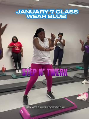 Let’s goooo Randi! She always come and tear that steppa up 😏🔥🔥🔥💃🏽 I cannot wait to start class with you ladies on Tuesday, January 7! For those who have tickets for the class, please wear blue 🩵💙 we fighting the winter 🥶 blues togethaaaaa! 💪🏽 Everyday spots are being filled for our Step n’ Twerk step aerobics class! Please 🙏🏽 do not wait I cannot make a spot happen for you after they’re gone!  #confitdancestudio #confitdance #stepntwerk #twerknstep #stepandtwerk #stepaerobics #atlanta #detroit 