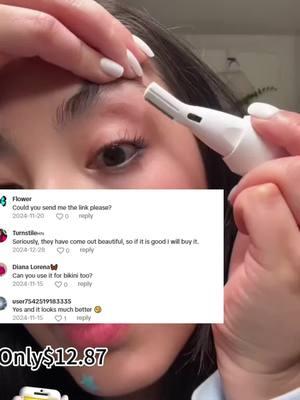 painless eyebrow trimming ✨😍#rastrilloelectrico #shave #rasuradora #shaveroutine #electricshaver #trimmer #hair #tiktokmademebuyit #blackfridaydeals #ladyshaver #epilator #beauty #christmasgift 