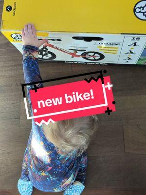 so excited to have an outdoor balance bike we can take on our trail! #balancebike #toddlertoys 