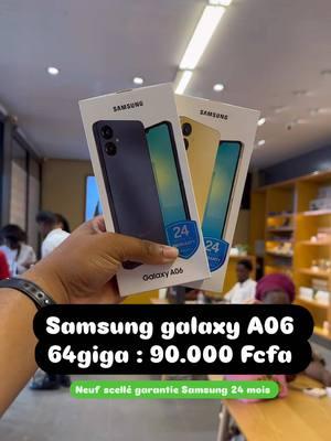 📱 Découvrez le Samsung Galaxy A06 ! 🌟 Vous êtes à la recherche d’un smartphone performant à un prix abordable ? Ne cherchez plus ! Le Samsung Galaxy A06 est là pour vous, à seulement 90.000 FCFA!  ✨ Caractéristiques : - Écran lumineux et réactif - Performances fluides pour toutes vos applications - Design élégant et moderne 🆕 Produit neuf et scellé avec une garantie de 02 ans pour une tranquillité d’esprit totale.  Ne manquez pas cette occasion ! Faites-vous plaisir ou offrez-le à un proche.  . Nos boutiques et Contact: 📍 Yaoundé odza , carrefour mbog_abang  ☎️Tel : 658 18 63 61 📍 Yaoundé odza , Terminus odza en face de la pharmacie du terminus odza. 📍Yaoundé: Dovv bastos , face école Maarif   ☎️Tél: 695 45 67 50 📍Yaoundé : Mendong, Face Dovv ☎️Tél: 691 50 54 63  📍Yaoundé : Mobile Essos, Face du restaurant le WOURI  ☎️Tél: 697 94 31 13 📍Douala : Bonapriso, Rue Njo Njo(après l’école primaire les Gais lutin)  ☎️ Tél :695 98 80 07   Whatsapp :696 10 17 74 ✉️E-mail : iphonecameroun@gmail.com Nos pages unique Instagram: @iphonecameroon  @iphonecameroon_douala  Nous vous attendons massivement dans nos différentes agences.🤗 #iPhoneCameroun, votre téléphone de rêve c’est chez nous. #SamsungGalaxyA06 #Smartphone #BonPlan #Technologie