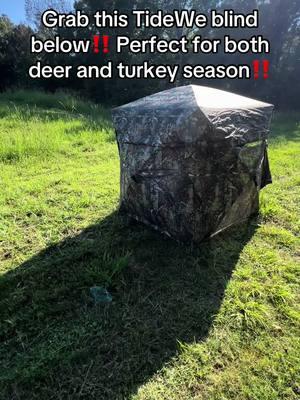 Best blind they make! #deer #huntingtiktok #turkeyseason #hunting #deerhunting #bigdeer #bowseason #bowhunting #bowtok #deerstand #groundblind #whitetail #whitetaildeer 