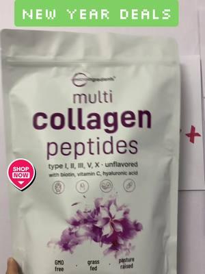 Collagen Powder with. #fyp #microingridients #mayaholisticbeauty #coachholistico #TikTokShop  #CollagenPowderwith #Multicollagenpeptides #gift #NewYearDeals #2025 