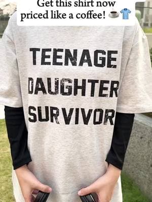 Celebrate the ultimate badge of honor—because surviving teenage drama deserves recognition! #teenagersbelike #fathersdaygift #funnytee #giftideas #teenagers #fyp 