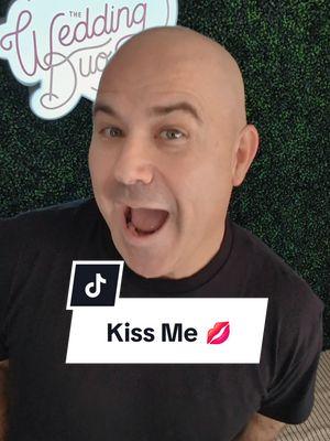 "Kiss Me" by Sixpence None The Richer...two ways!  #weddingduo #kissme #weddingrecessionalsong #weddingrecessional #weddingkiss 