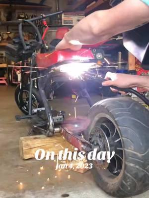 Mini drag bike throw back #minibikesoftiktok #minibike #predator212 #harborfreight #customfabrication #weldtok  #onthisday #tylertaughtme 