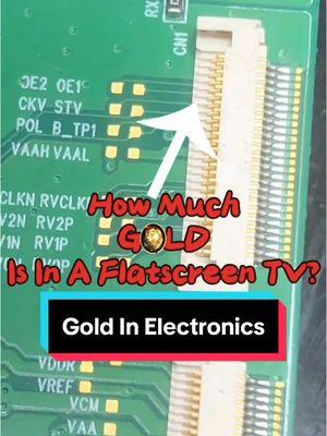 How Much Gold Is In A Flatscreen Tv? #gold #goldscrap #goldmelt #goldmelting #coalminer #goldextraction #fyp #cpu #cpucooler #scrapping #metal #alluminium #brass #copper #scrapyard #scrappingmetal #icchip #cryptanaki 