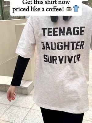 Surviving teenage drama isn’t easy—this tee is for the real heroes! #teenagersbelike #fathersdaygift #funnytee #giftideas #teenagers #fyp